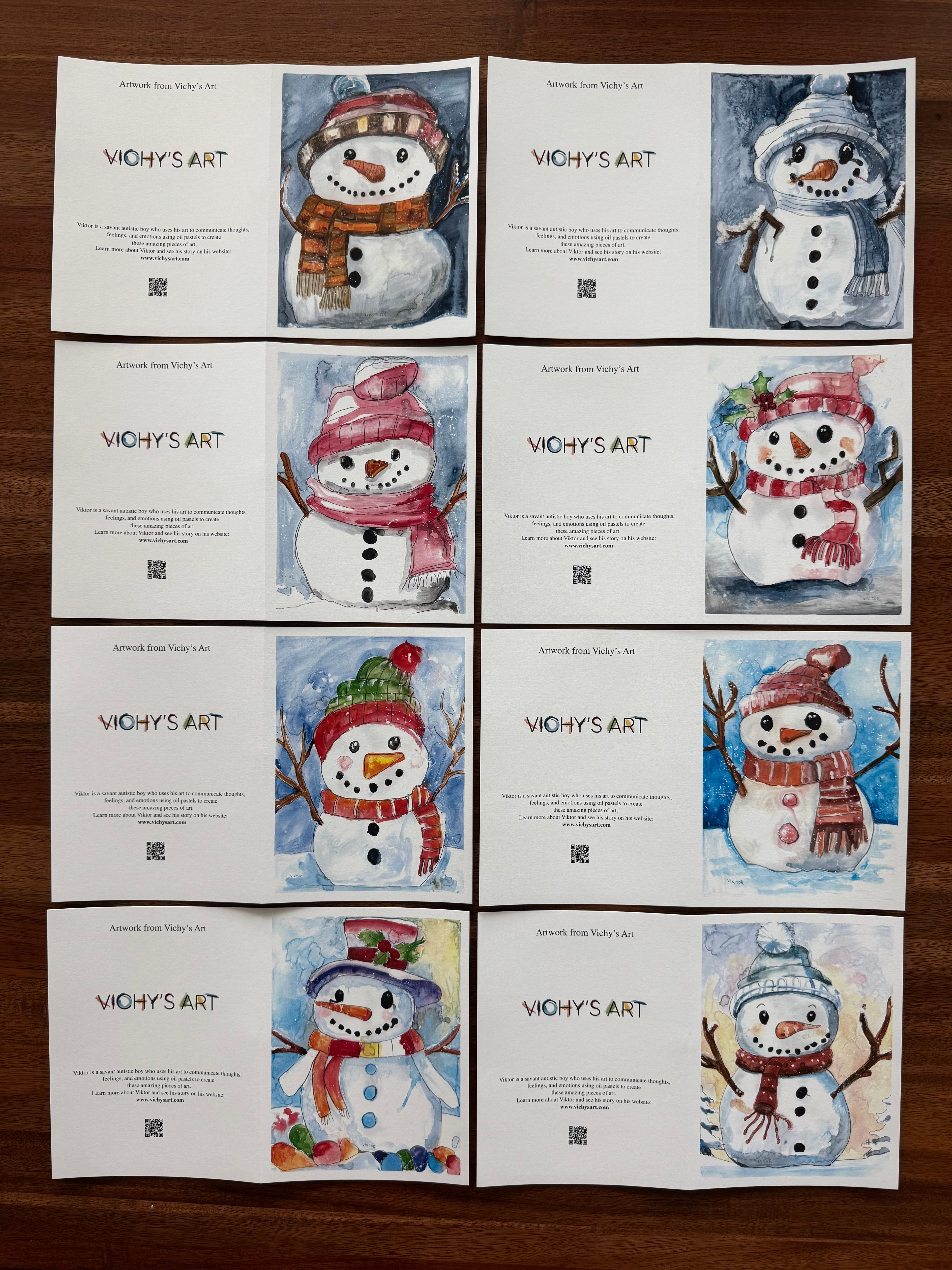 Snowman's Squad - Greeting cards (SET OF 8)