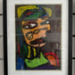 Face 5 - Picasso style with glitter - ORIGINAL 12x17” FRAMED