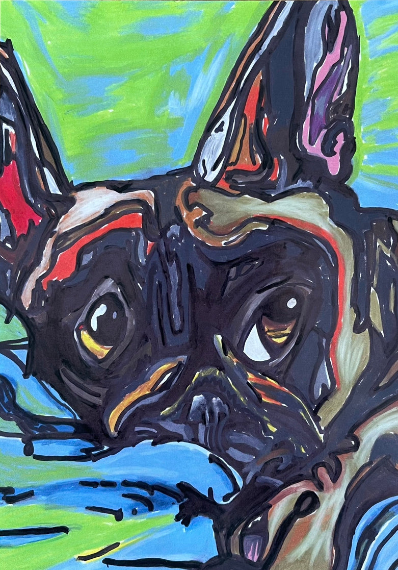 French Bulldog - fine prints of original artwork - Vichy's Art