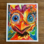 Dolly the Chicken  - ORIGINAL  14x17”