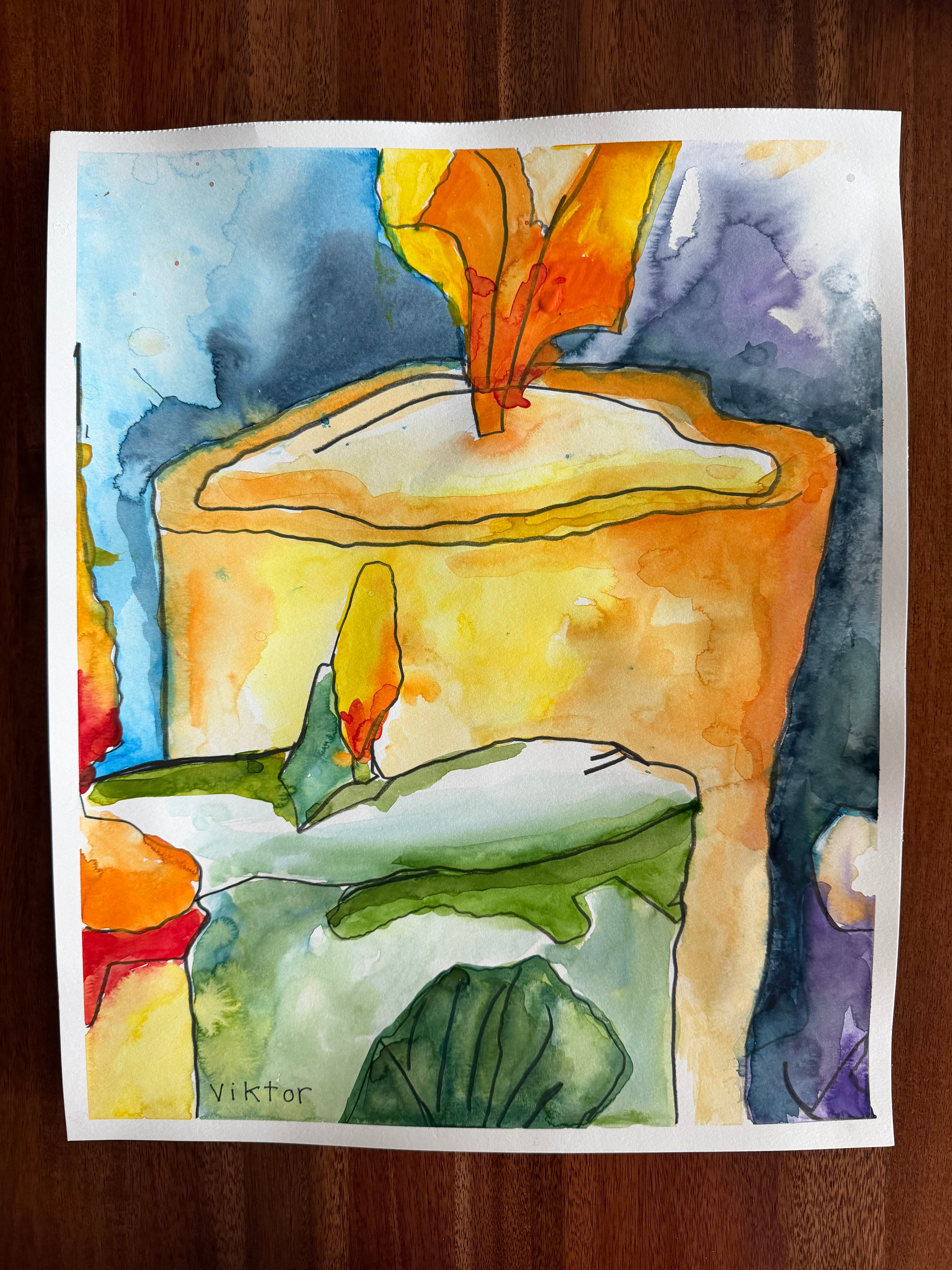 Scent of the Season  - ORIGINAL Watercolor painting 14x17”