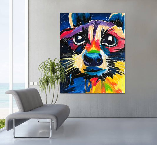 The Raccoon - fine prints and canvas prints in more size