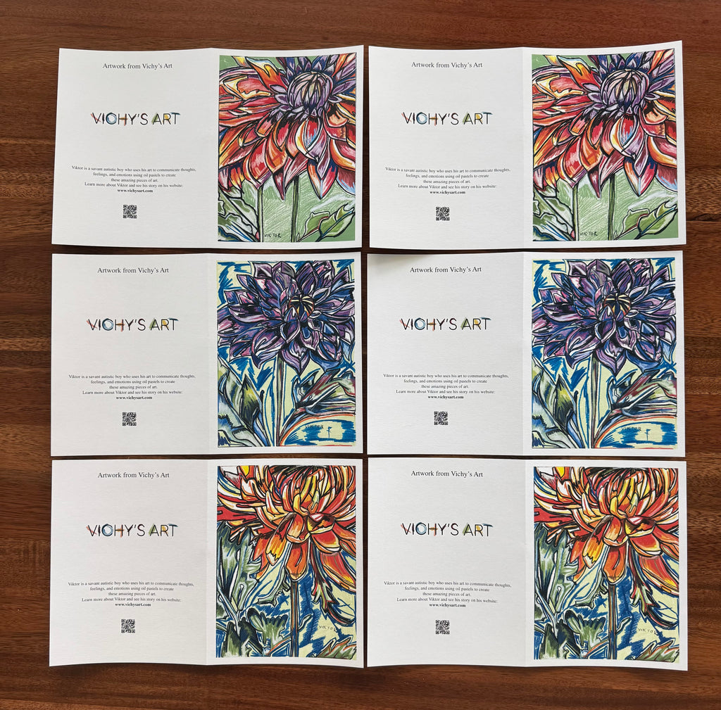 Dahlia - Greeting cards (Set of 6)