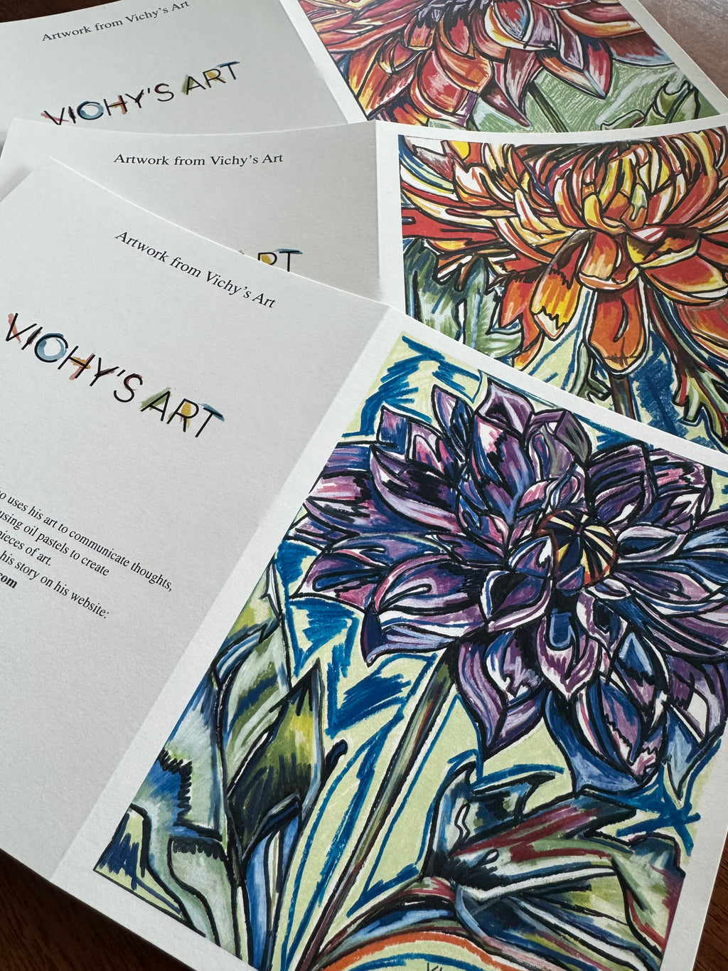 Dahlia - Greeting cards (Set of 6)