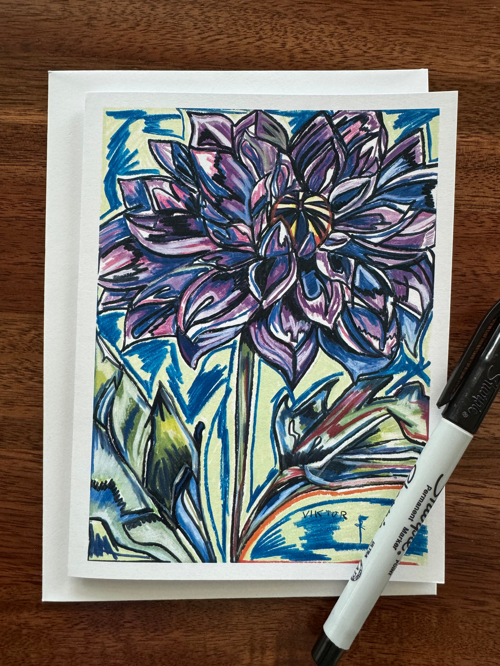 Dahlia - Greeting cards (Set of 6)