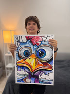 Flynn - ORIGINAL OIL PASTEL ARTWORK - 19x24"