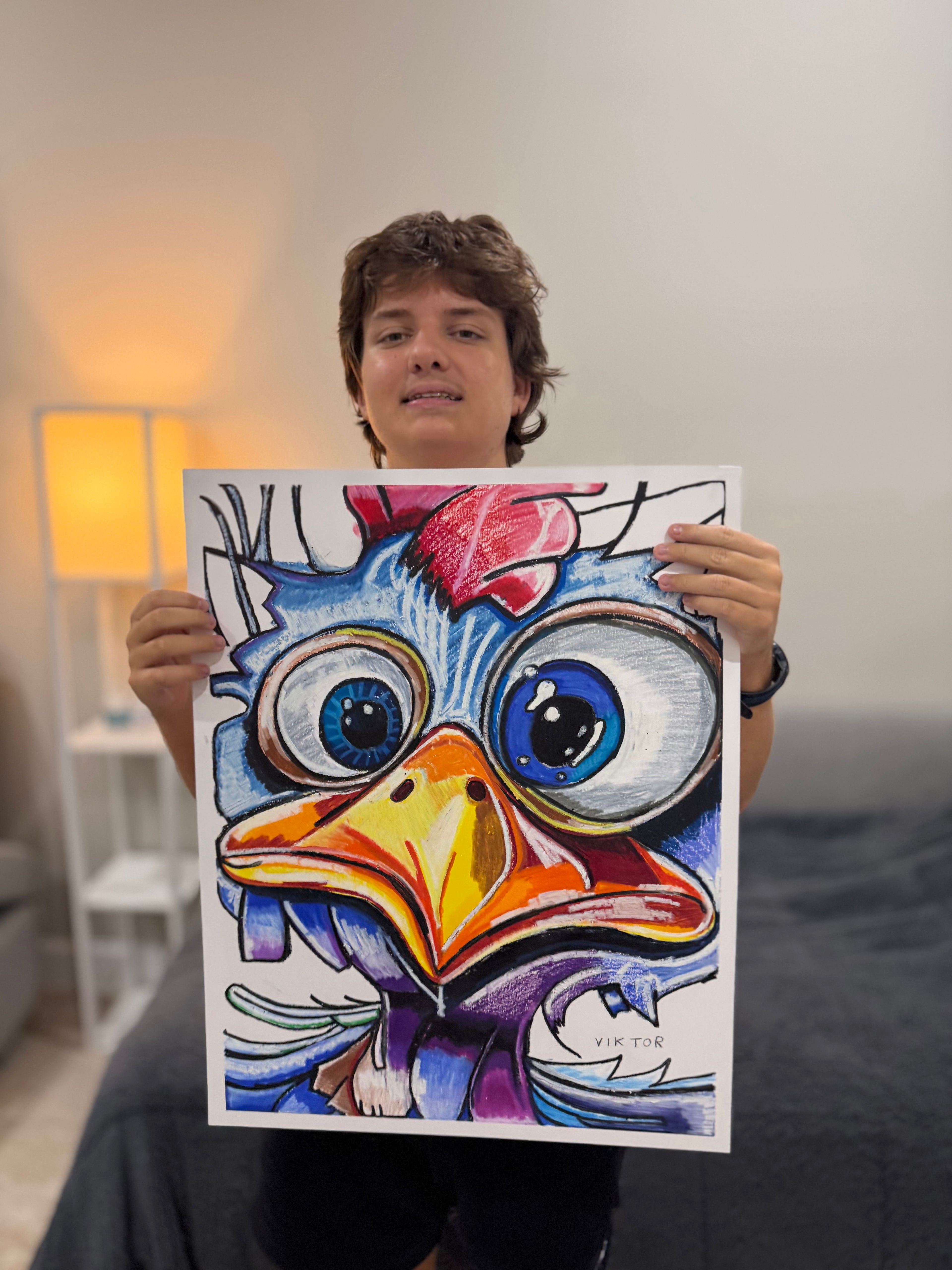 Flynn - ORIGINAL OIL PASTEL ARTWORK - 19x24"