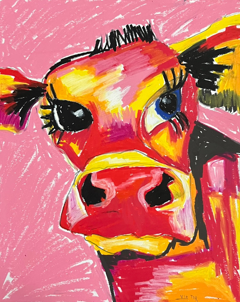 Red Cow - fine prints and canvas prints in more size
