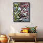 Zebra (yellow & red stripes) - Art Prints