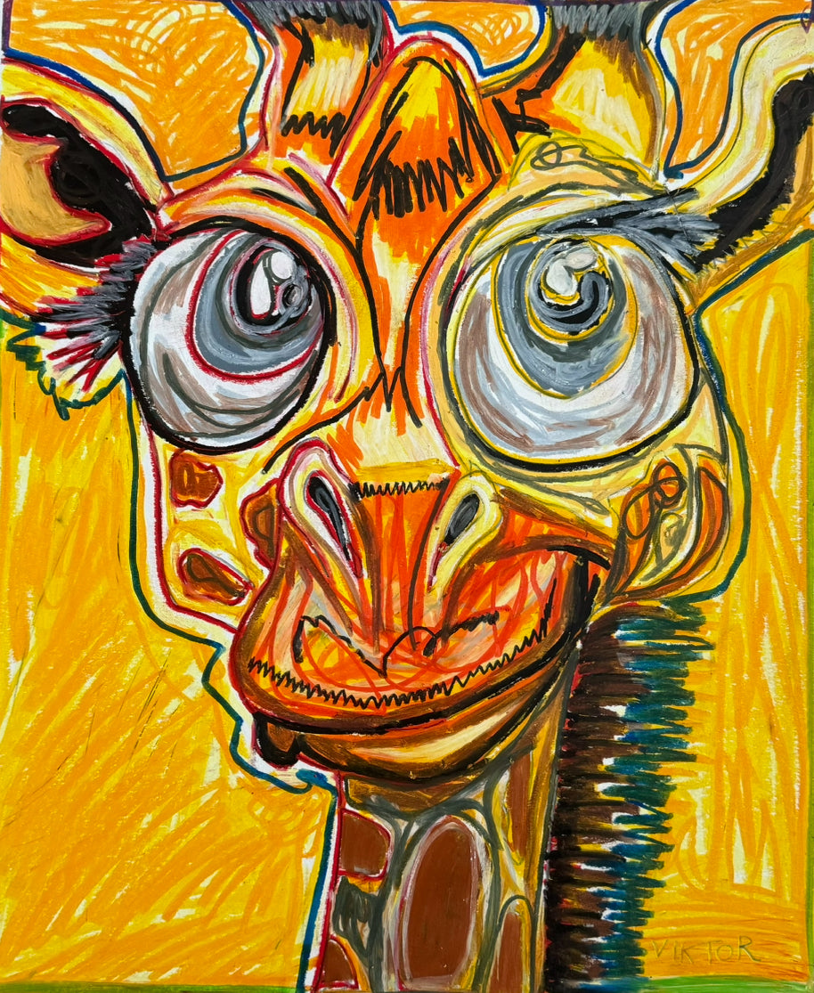 The Yellow Giraffe - Art Prints