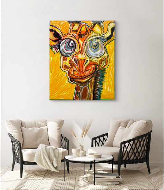 The Yellow Giraffe - Art Prints