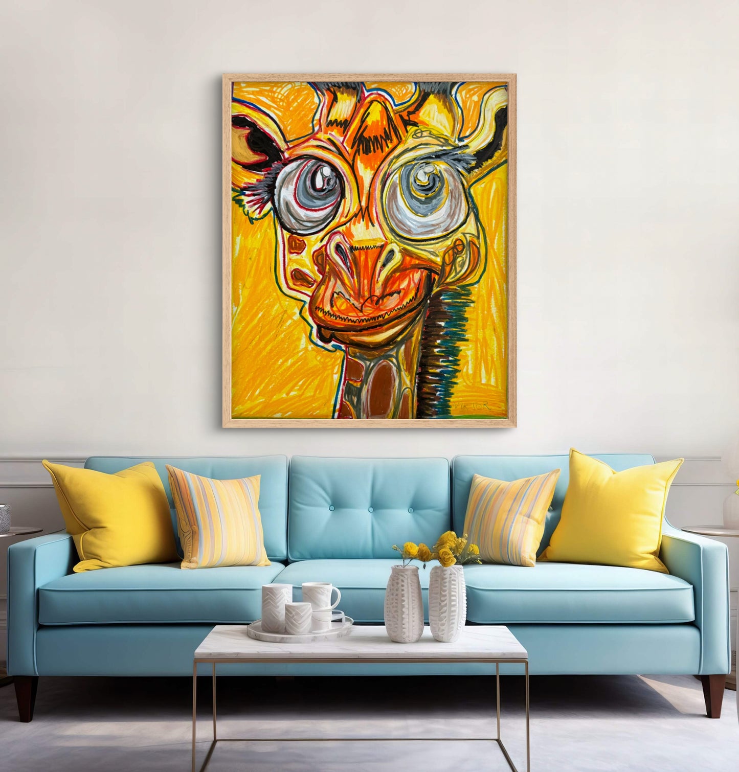 The Yellow Giraffe - Art Prints