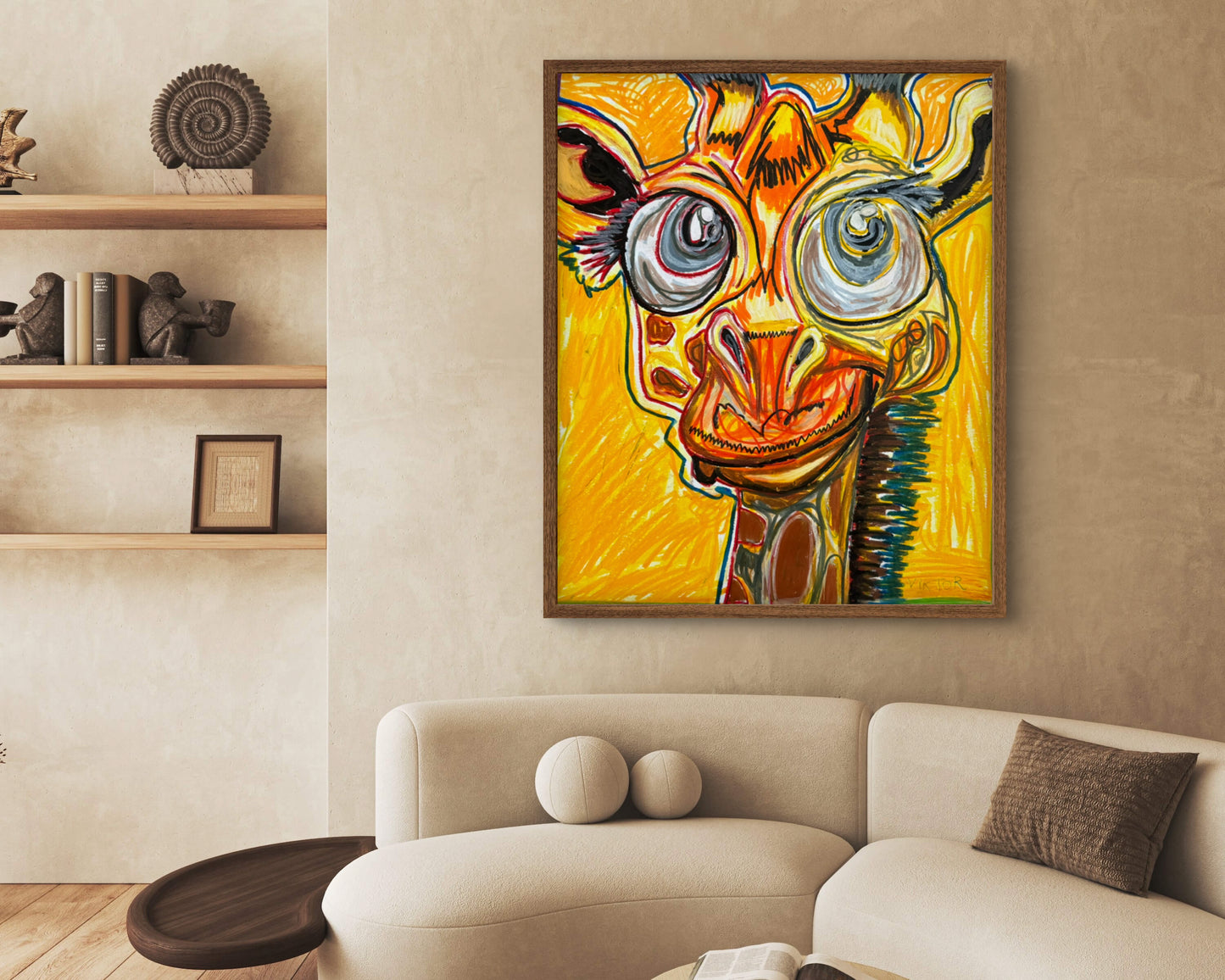 The Yellow Giraffe - Art Prints