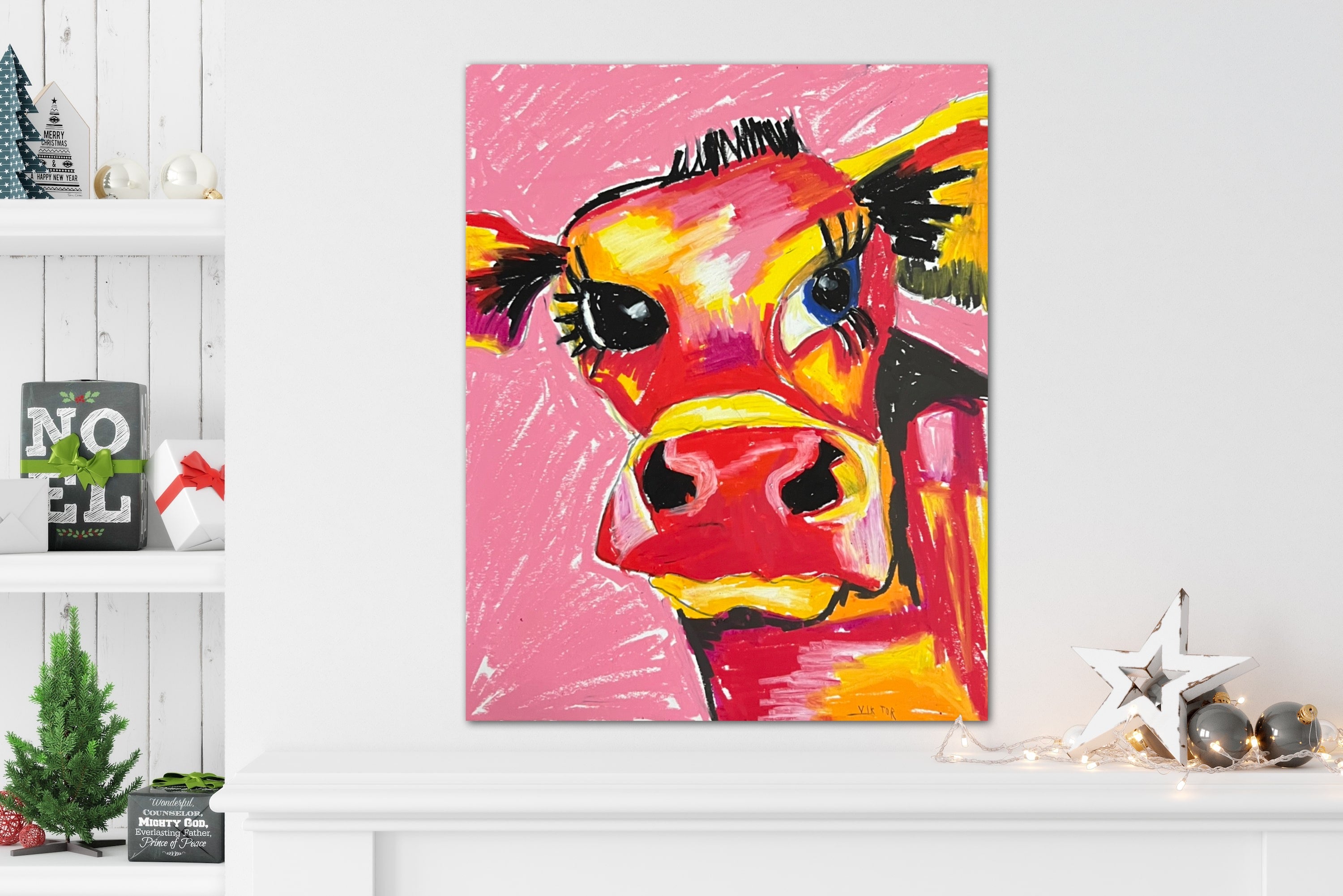 Red Cow - Art Prints