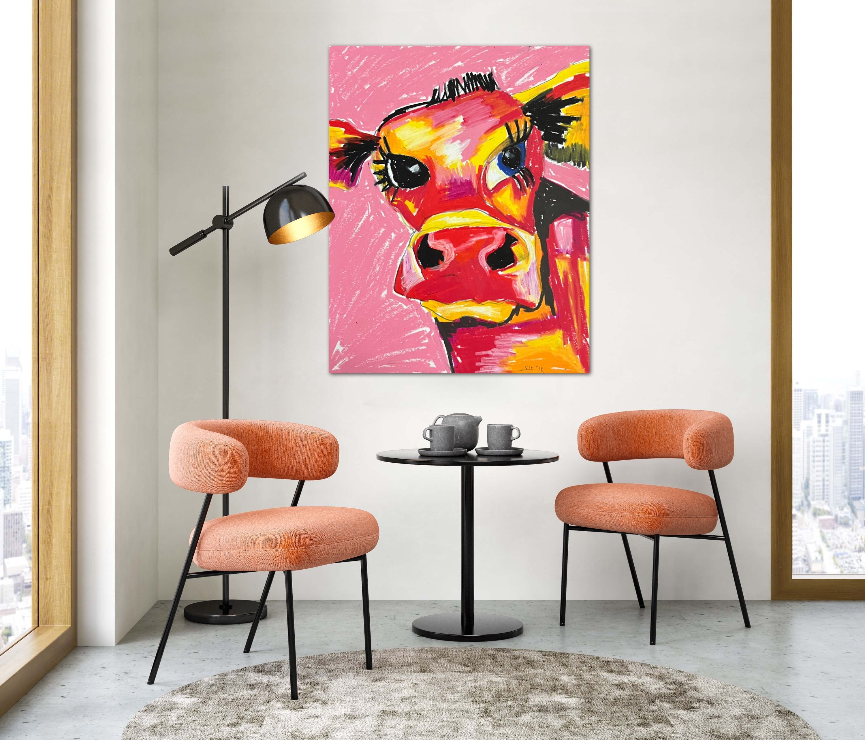 Red Cow - Art Prints