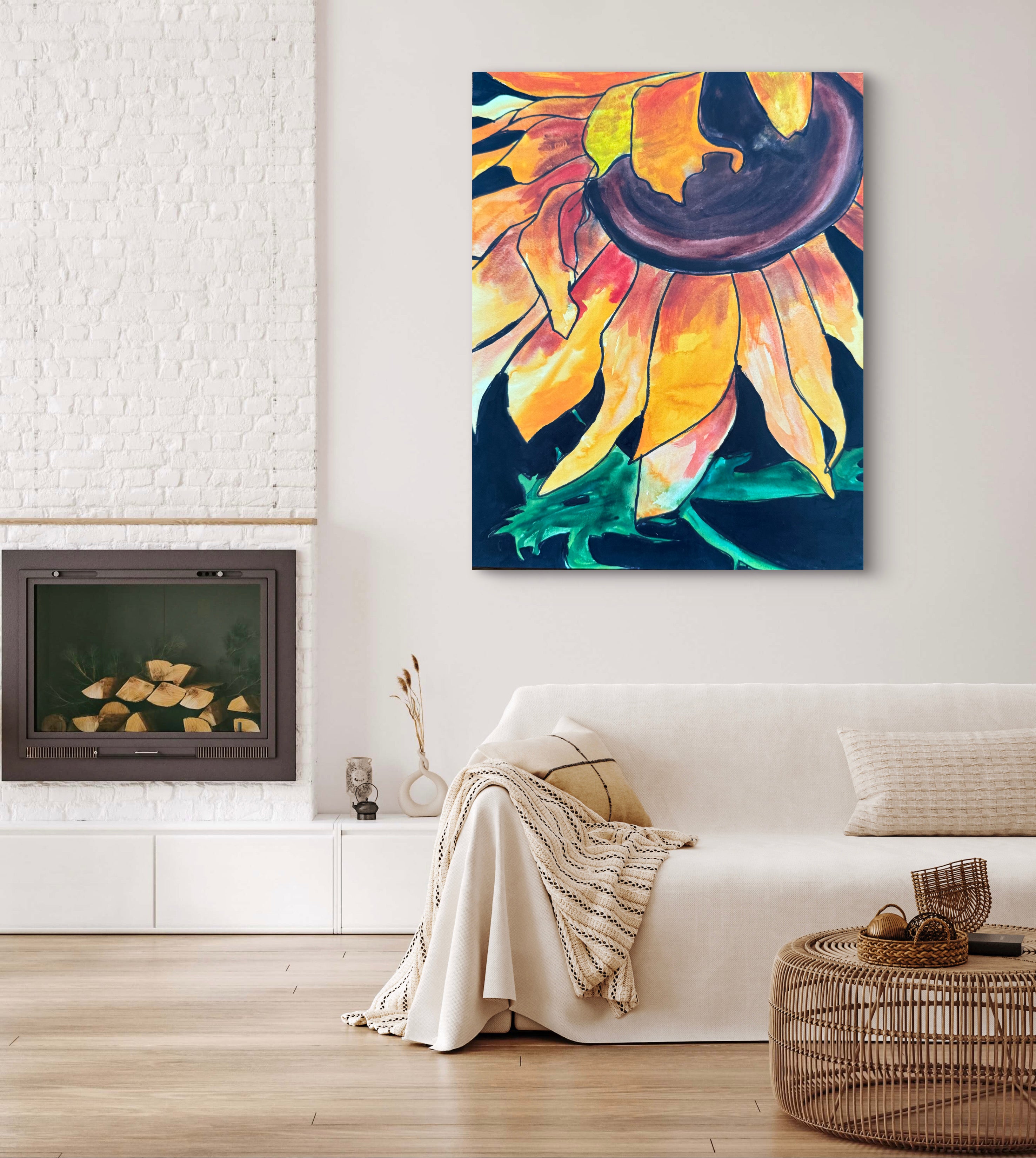 Just A Sunflower - Art Prints