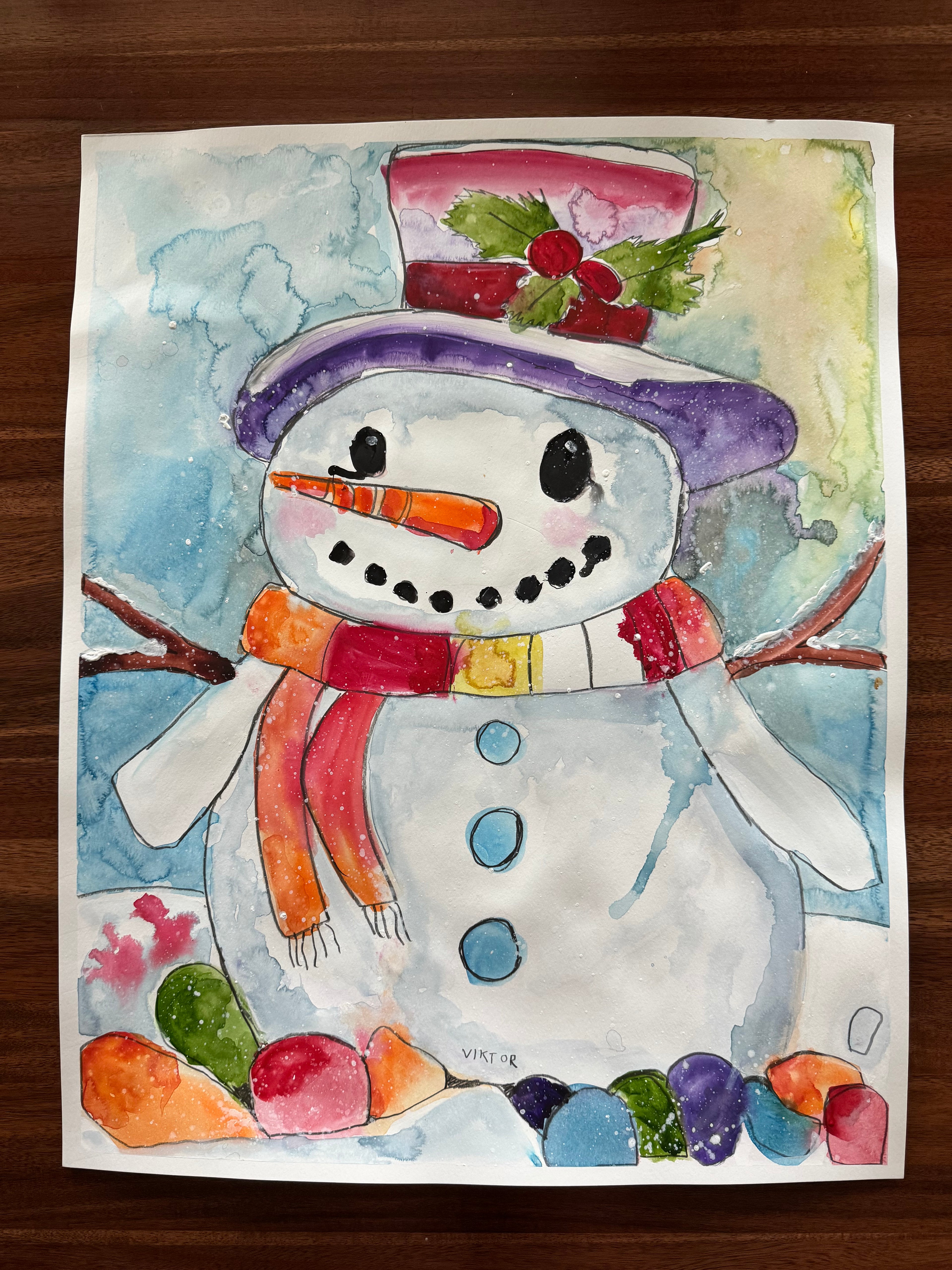 Ice - Stein - ORIGINAL WATERCOLOR ARTWORK - 19x24"