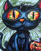 Halloween Cat - Art Prints