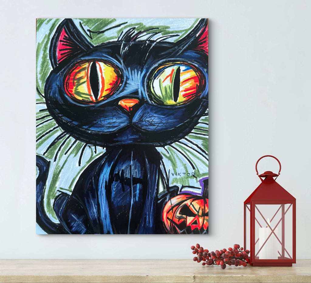 Halloween Cat - Art Prints