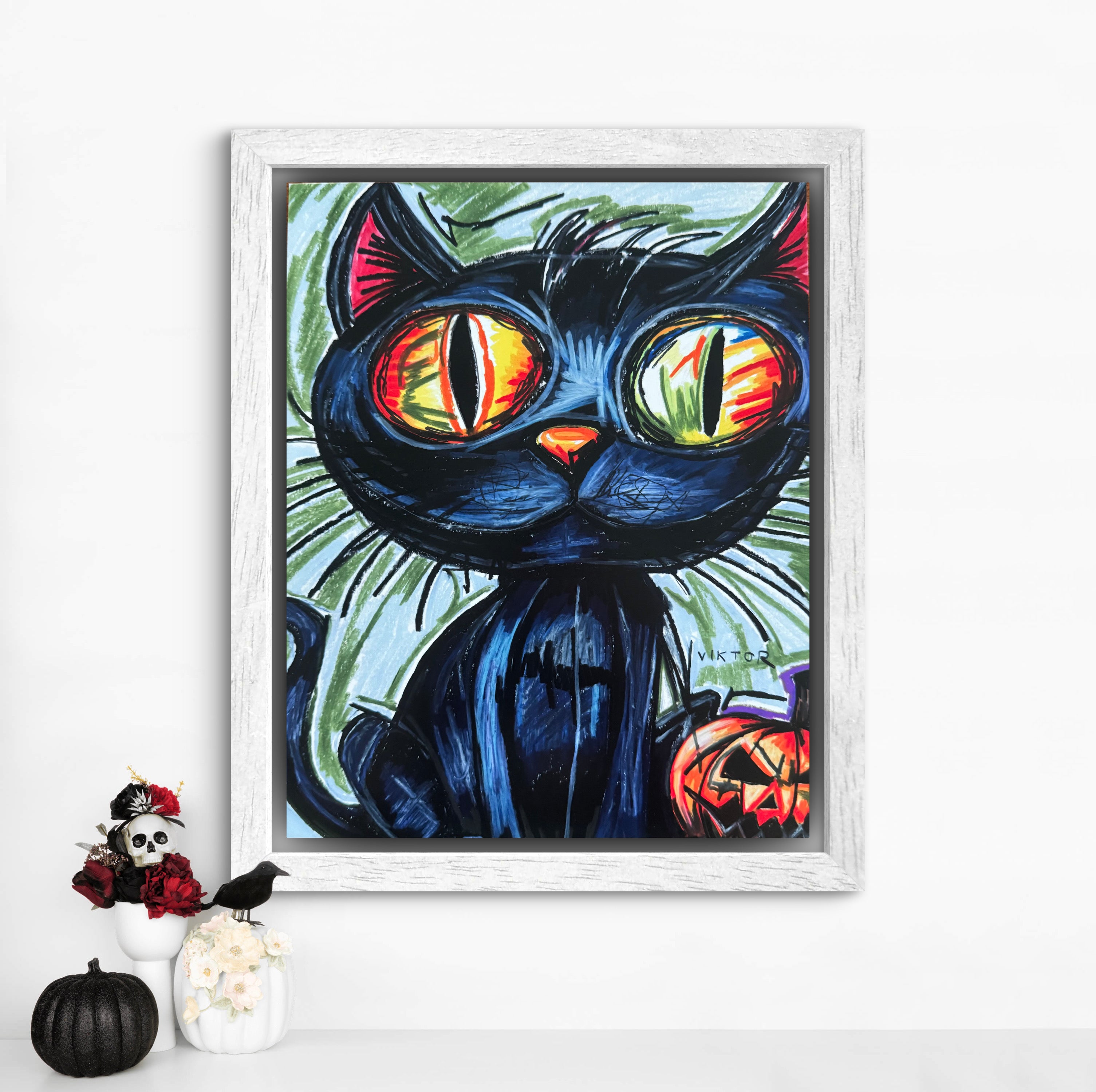 Halloween Cat - Art Prints