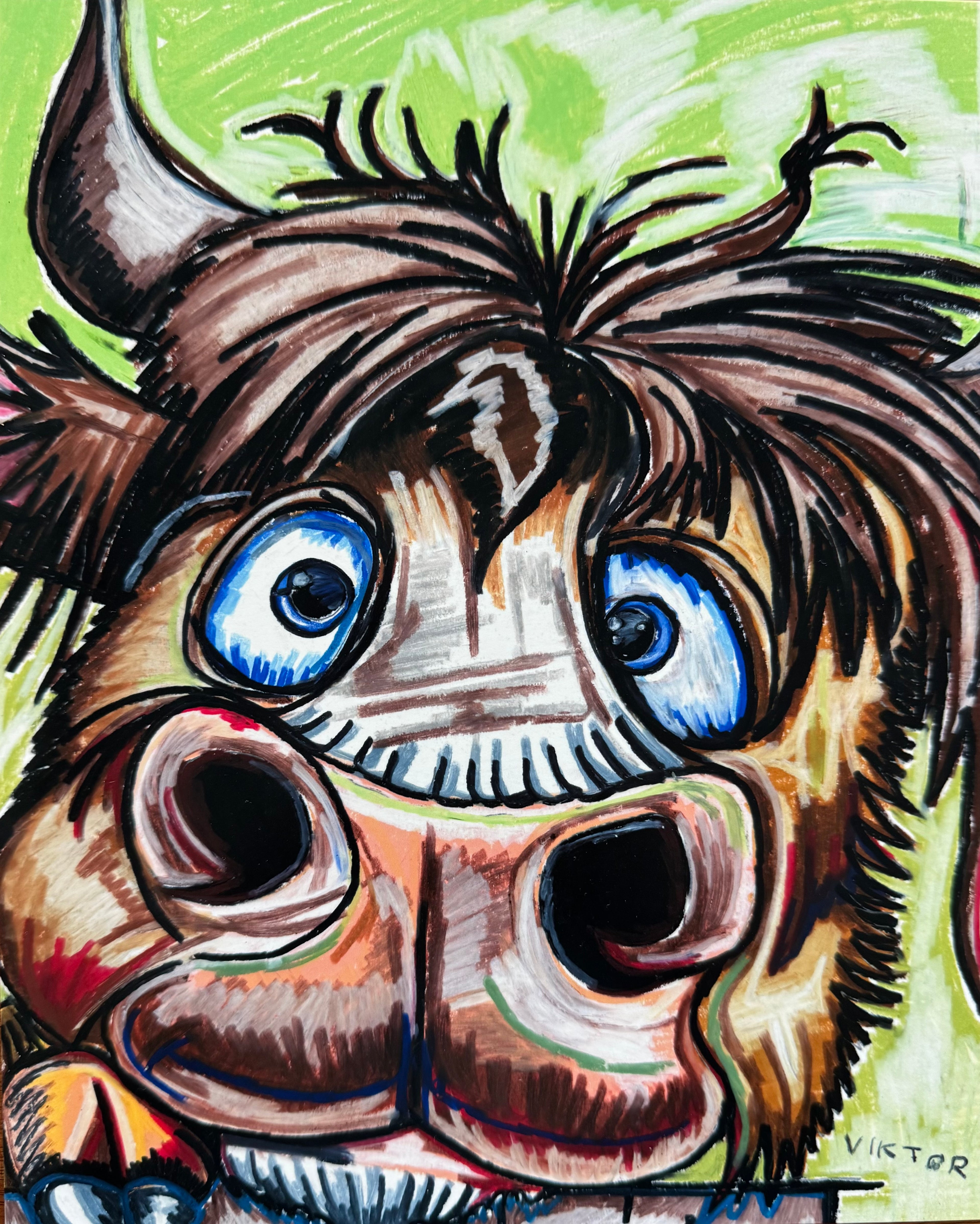 Cute Bull - Art Prints