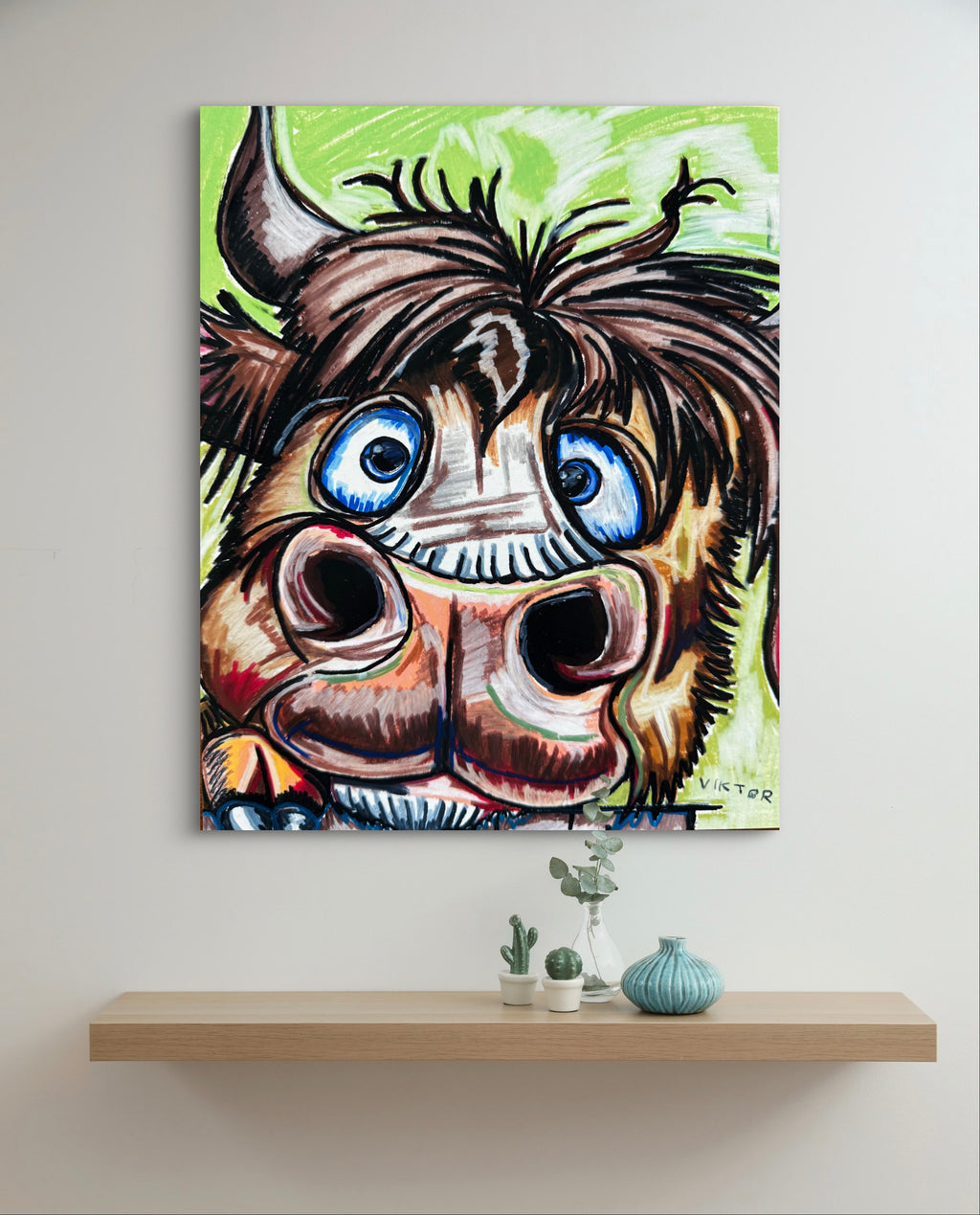 Cute Bull - Art Prints