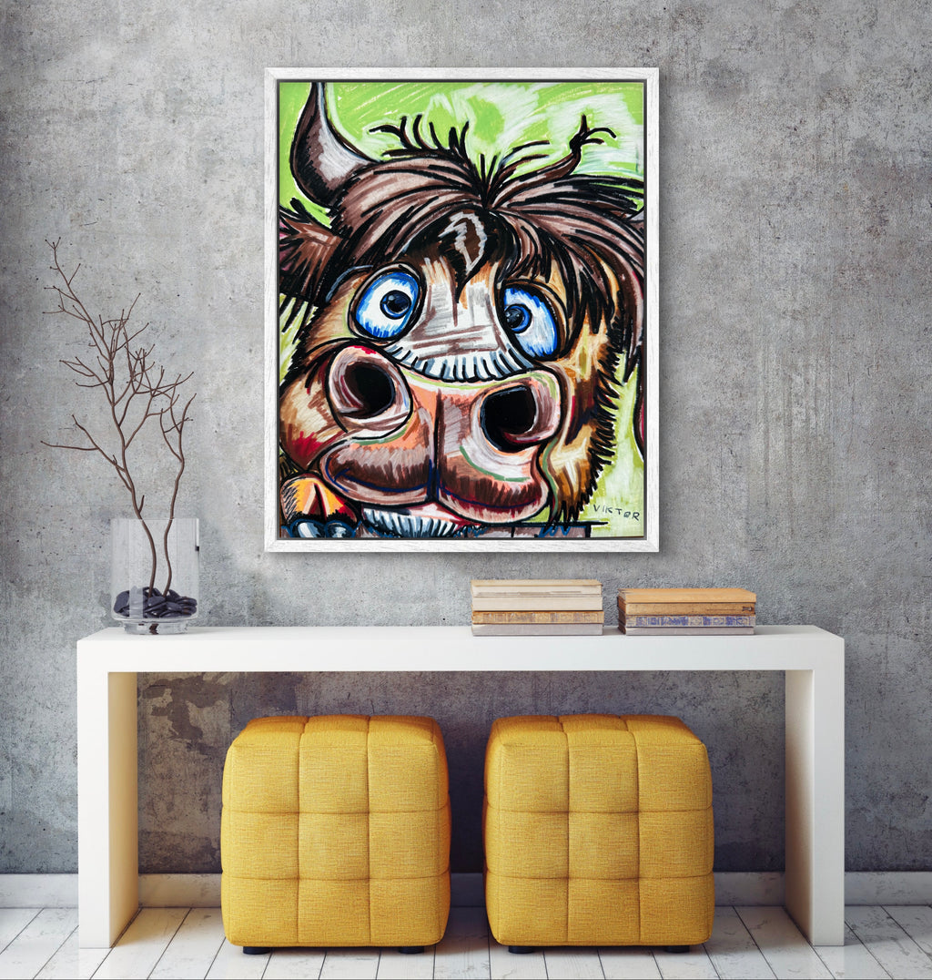 Cute Bull - Art Prints