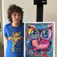 Owl-exander - ORIGINAL  14x17”