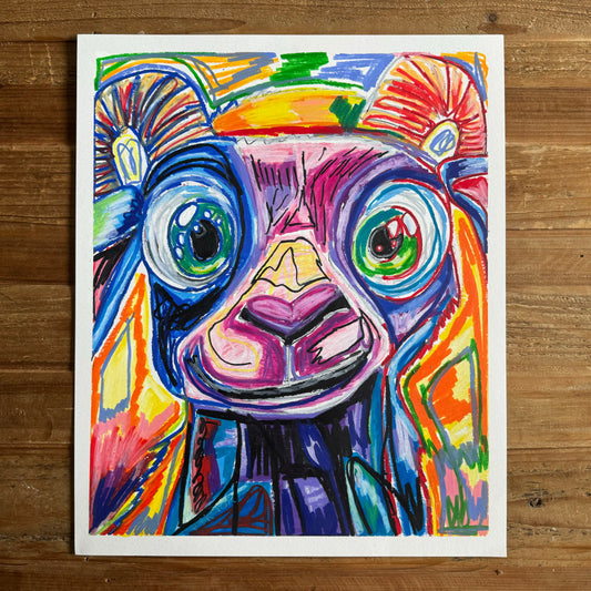 Baby Ram - ORIGINAL  14x17”