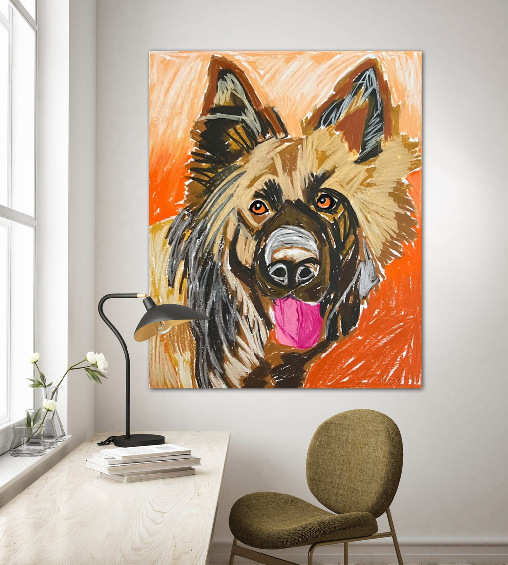 Rocco, The German Shepherd - Art Prints