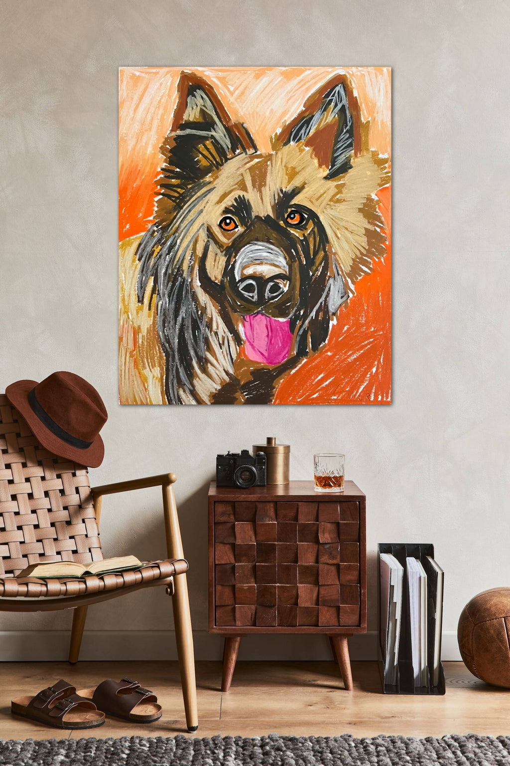 Rocco, The German Shepherd - Art Prints