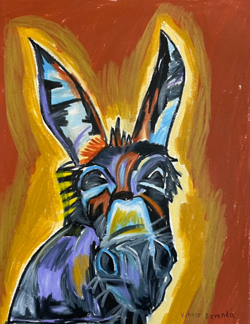 Brown Donkey - Art Prints - Vichy's Art