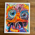 Bernadette the Chicken - ORIGINAL  14x17”