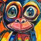 Cheeky Monkey - ORIGINAL  14x17”