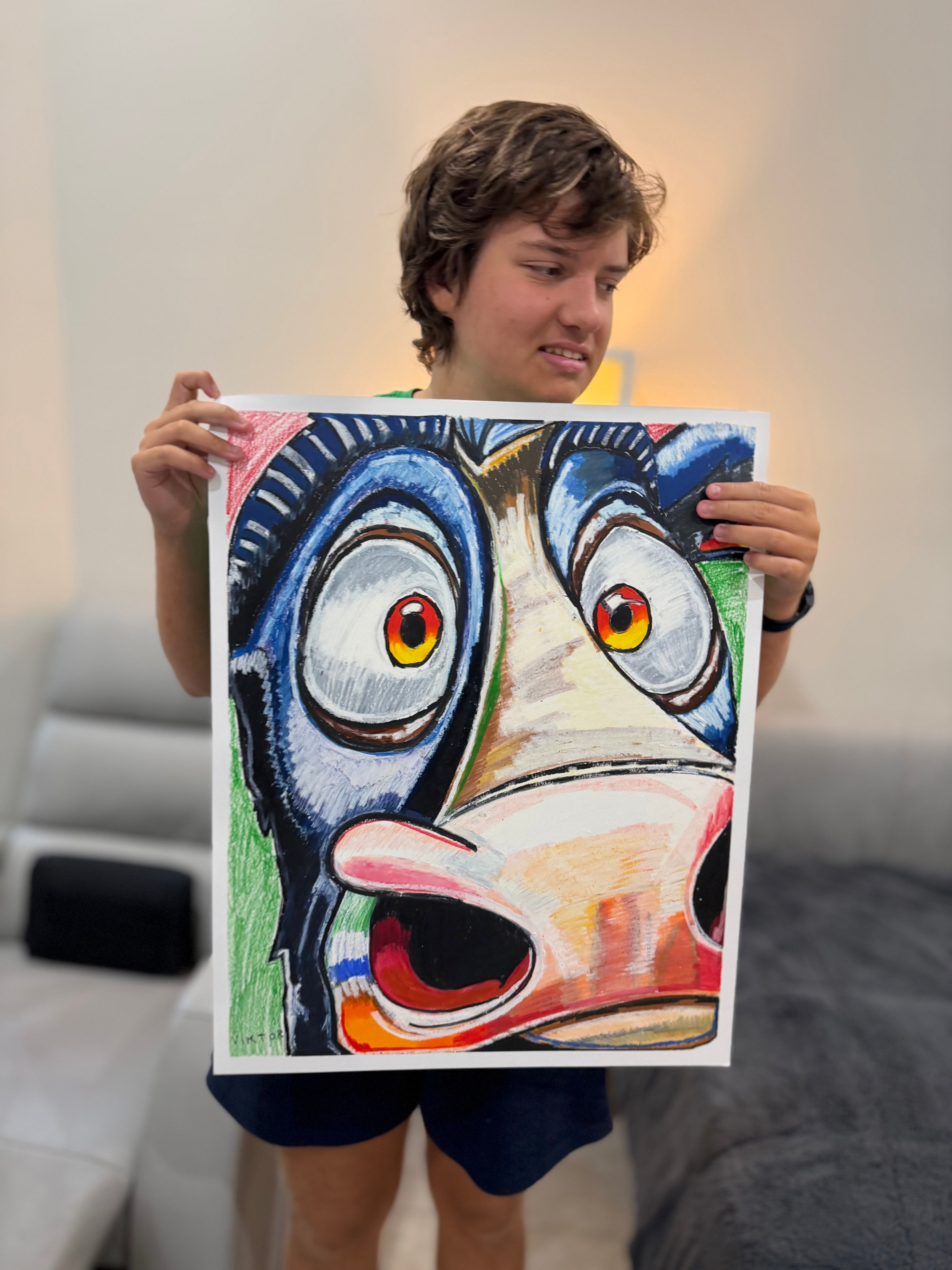 Gazeley - ORIGINAL OIL PASTEL ARTWORK - 19x24" (video attached)