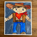 The Cowboy - ORIGINAL 14x17”