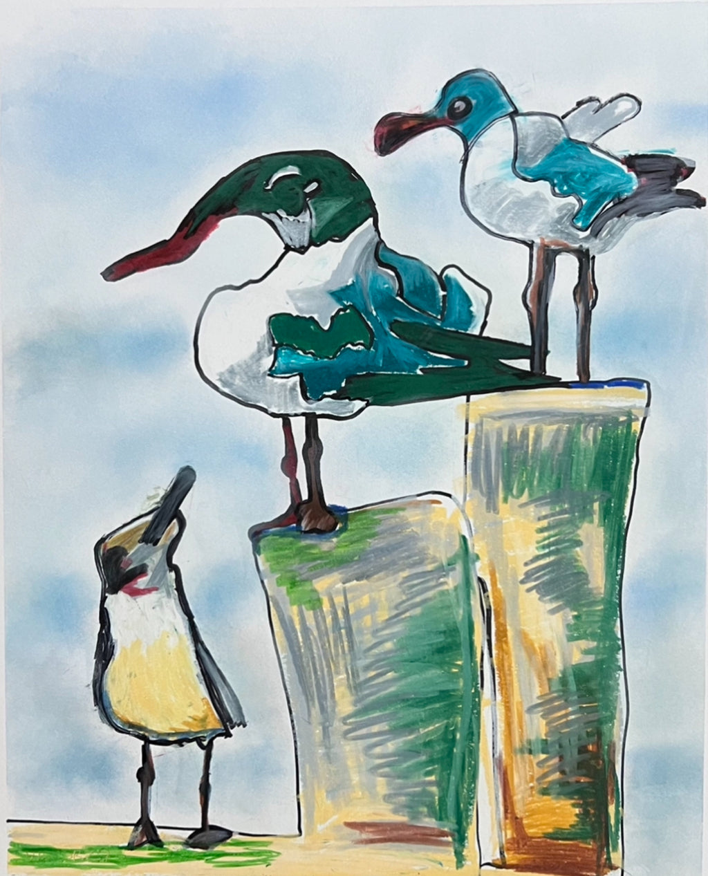 The Seagulls - Art Prints