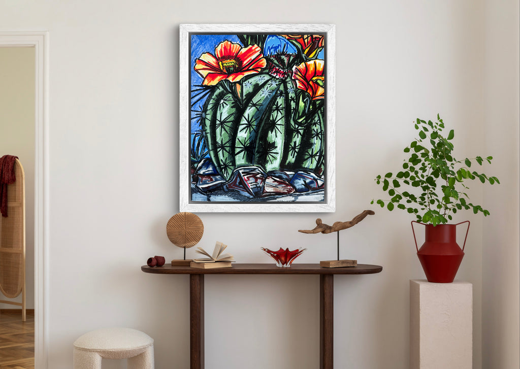 Orange Cactus - Art Prints