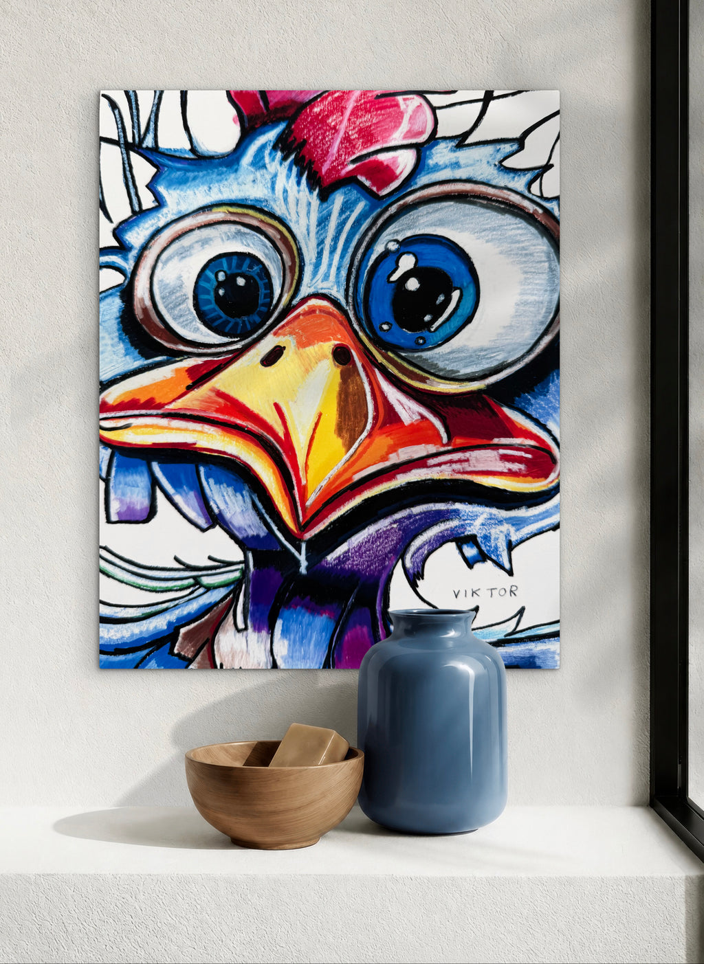 Winged Quartet - Set of 4 animals in a paper prints