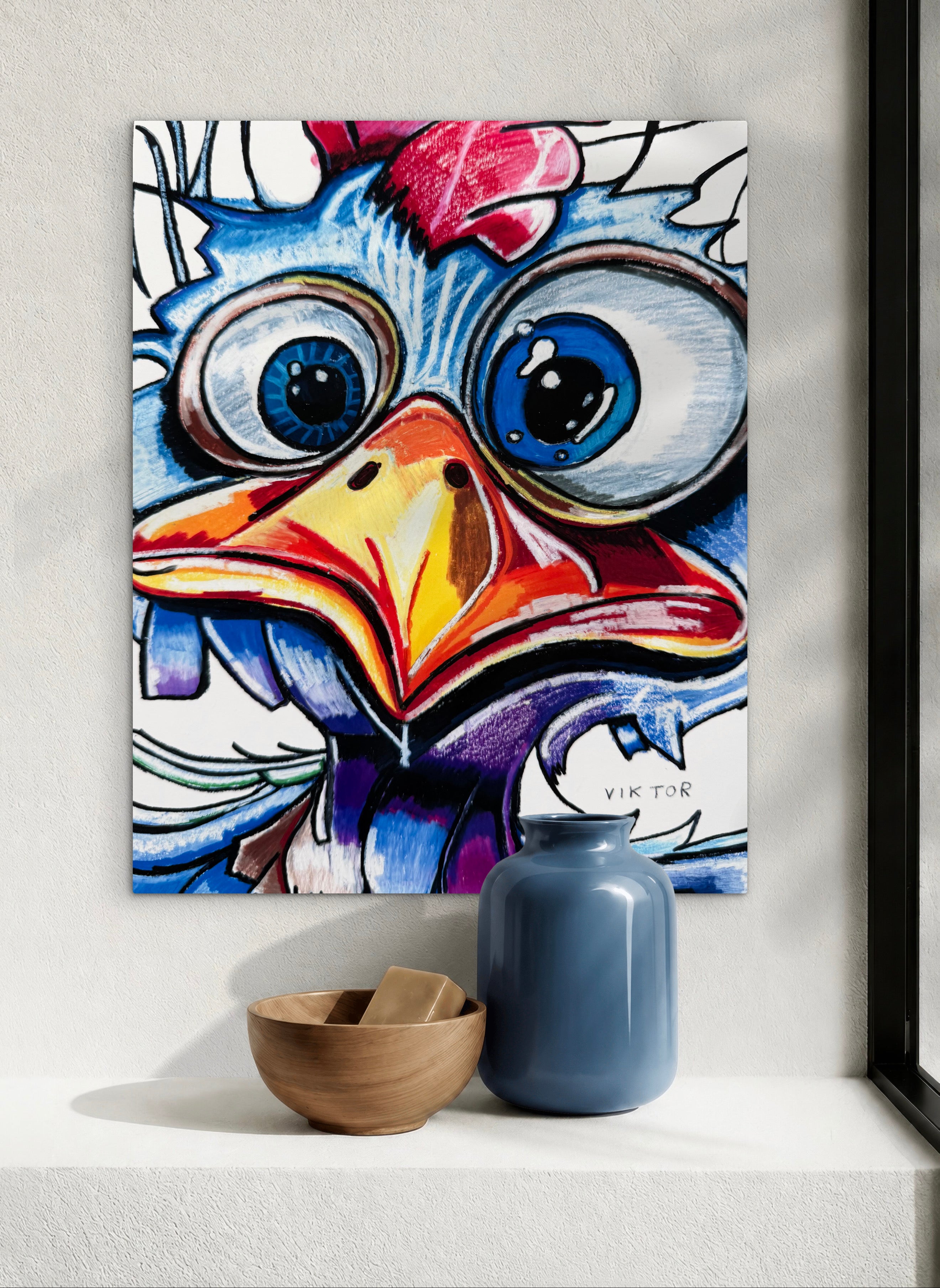 Winged Quartet - Set of 4 animals in a paper prints