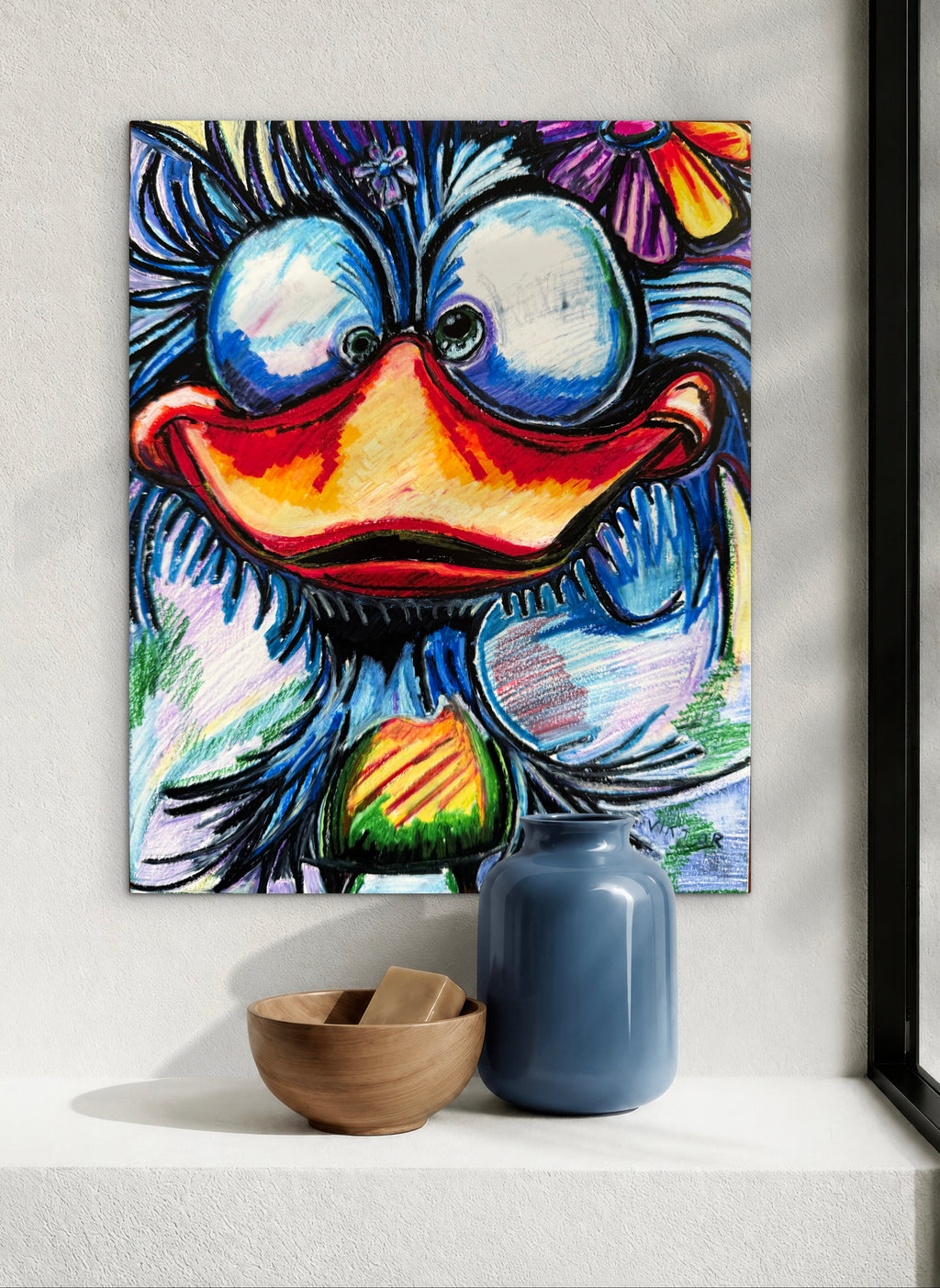 Winged Quartet - Set of 4 animals in a paper prints