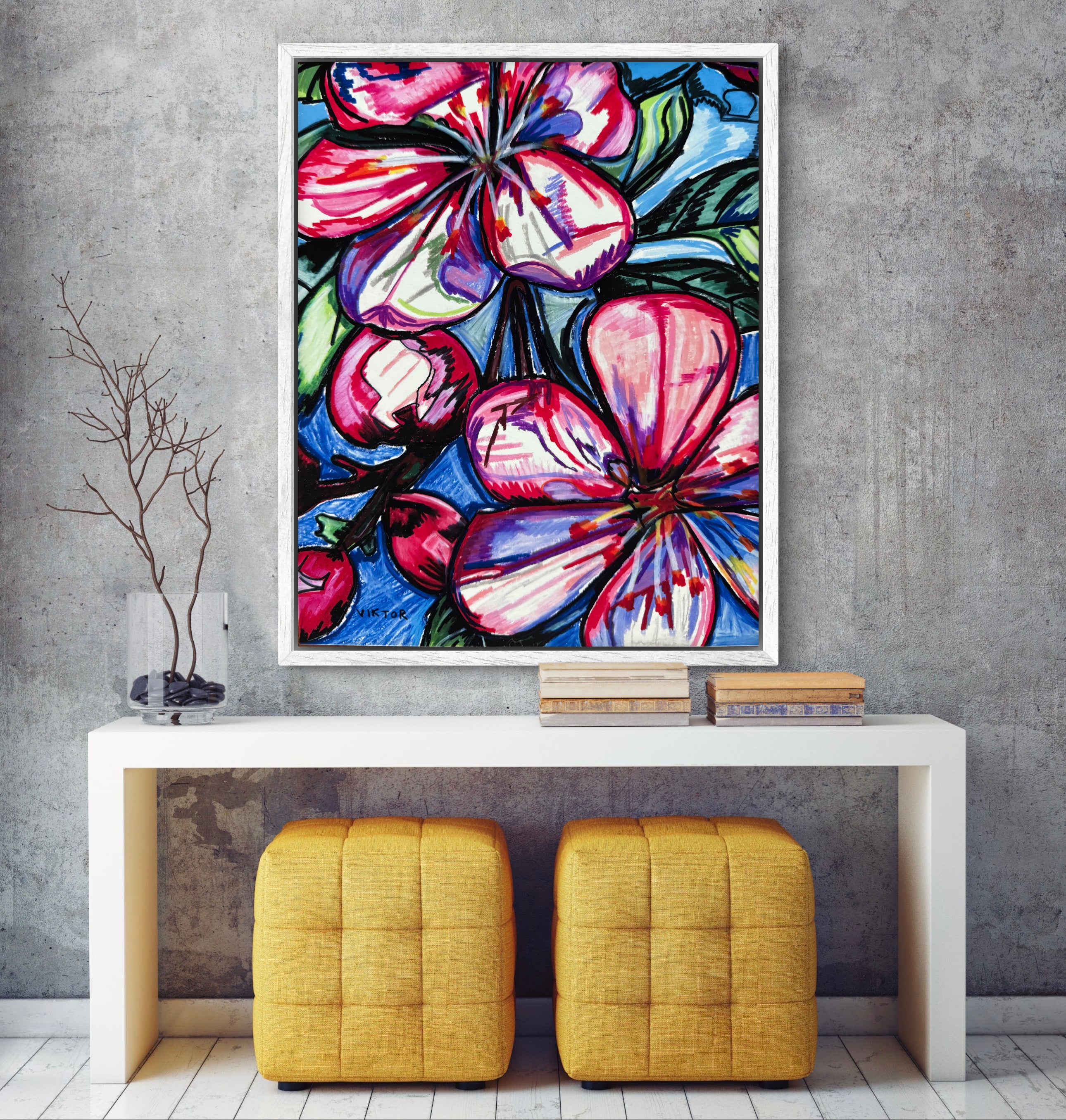 Pink Hibiscus - Art Prints – Vichy's Art