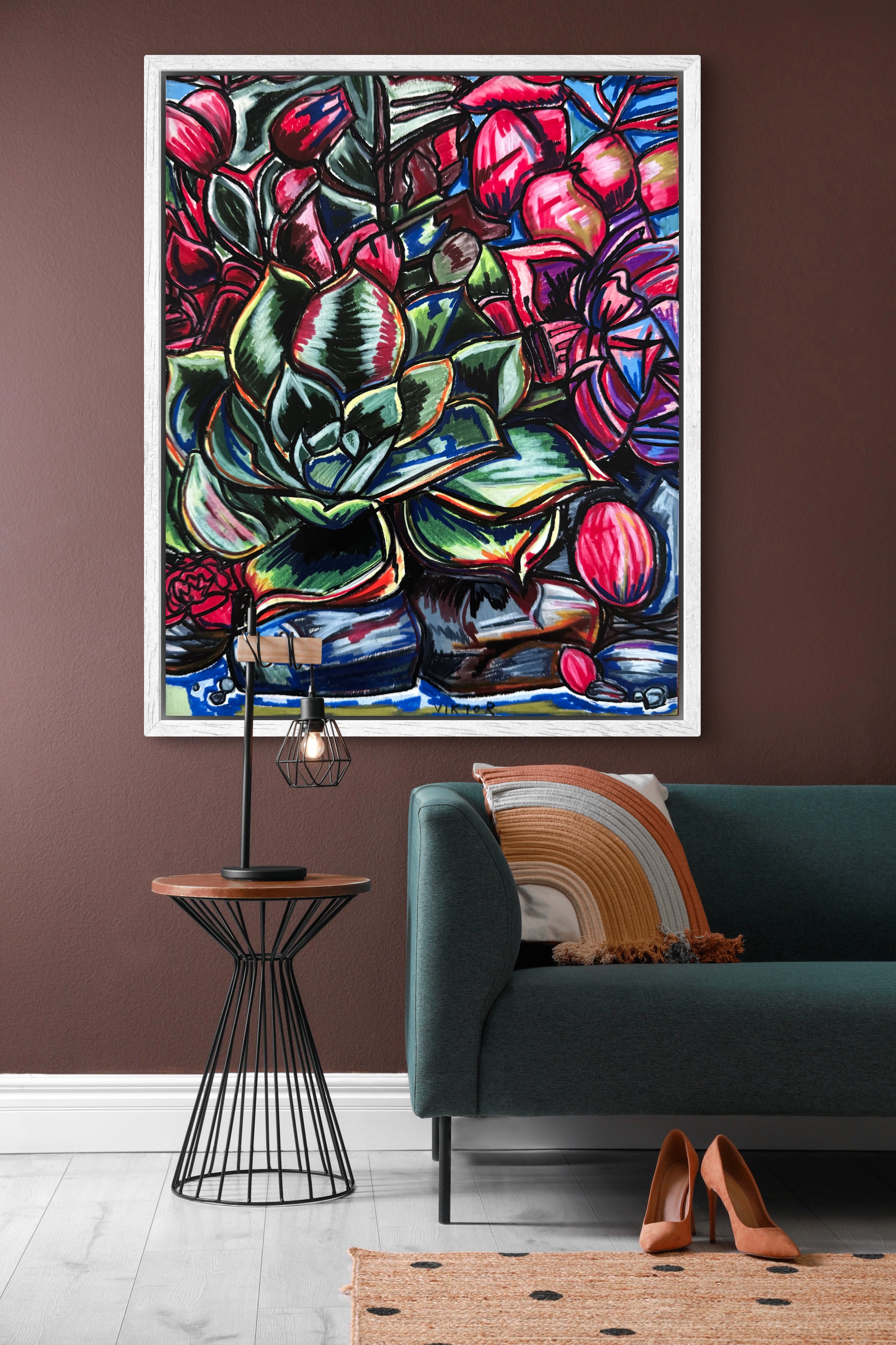 Succulent Rock Garden - Art Prints