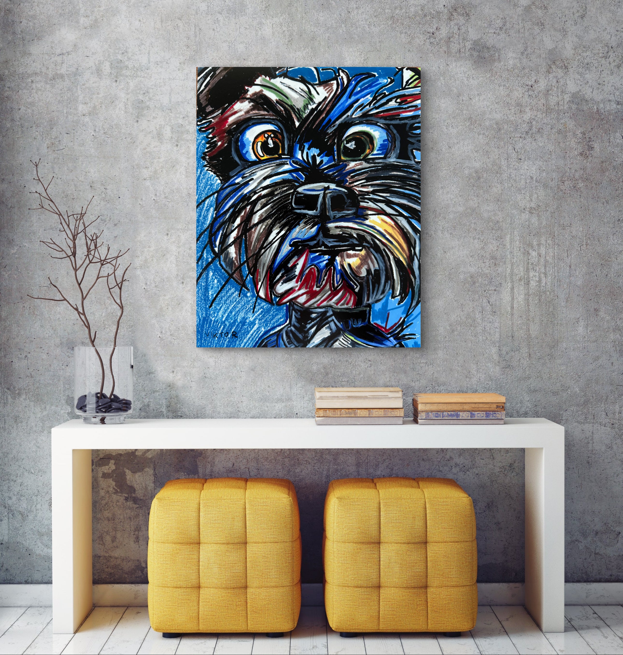The Blue Schnauzer - Art Prints