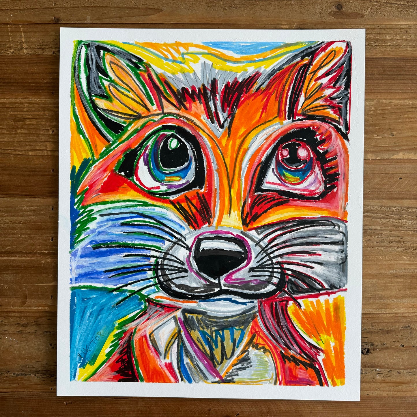 Fox  - ORIGINAL  14x17”