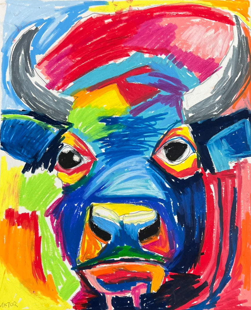 Colorful Yak  - fine prints and canvas prints in more size