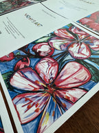 Pink Flowers - Greeting cards