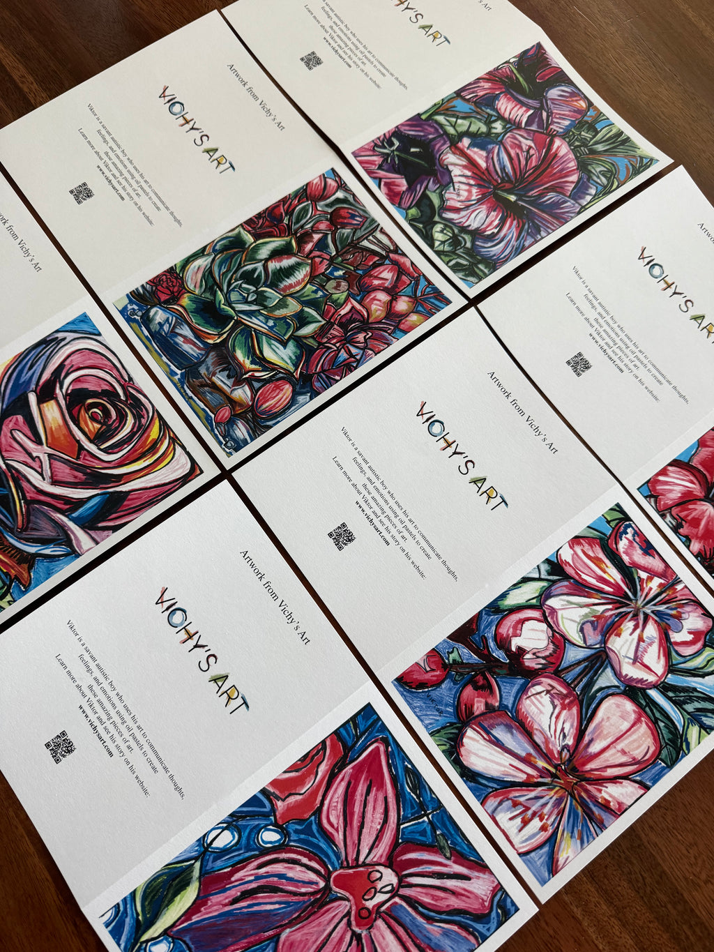 Pink Flowers - Greeting cards