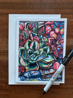 Pink Flowers - Greeting cards