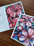 Pink Flowers - Greeting cards